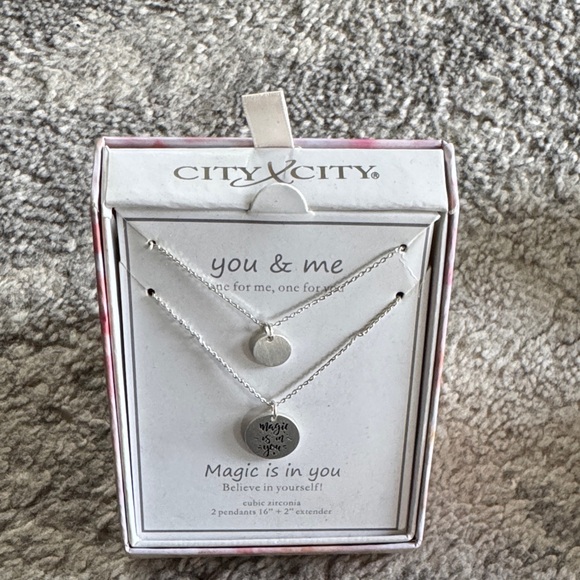 Jewelry - Silver Heart Necklace Set